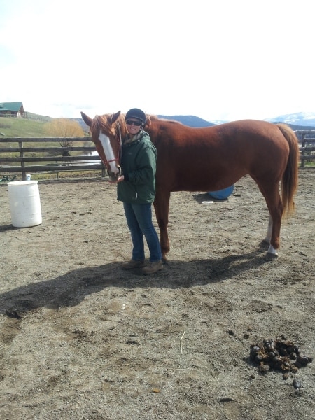 Sidonia just finished a bareback ride at the Jandana Ranch